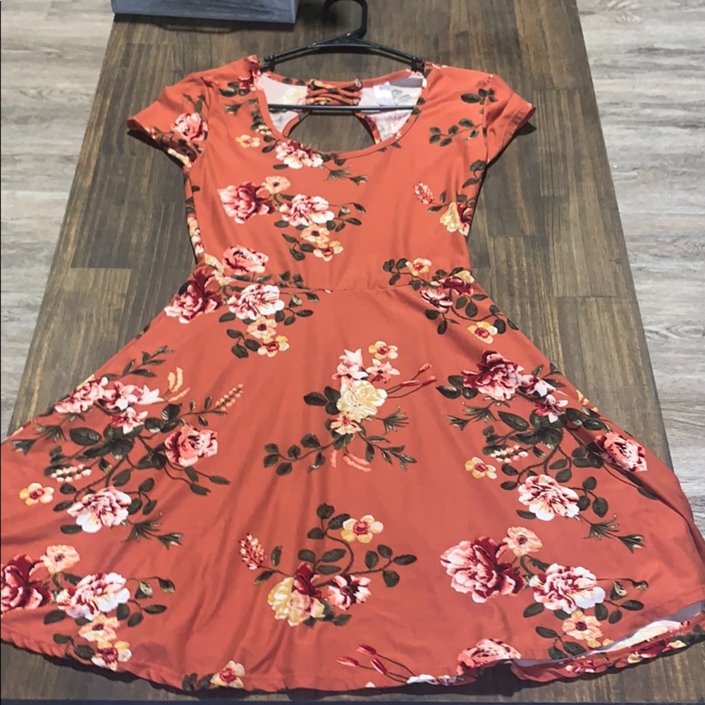 Blush pink Flower dress